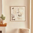 ATMOSPHERA - Toile 3D Azariah beige 78x78cm - vignette