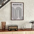 ATMOSPHERA - Affiche encadrée Adem noir et blanc 50x70cm - vignette