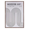 ATMOSPHERA - Affiche encadrée Adem noir et blanc 50x70cm - vignette