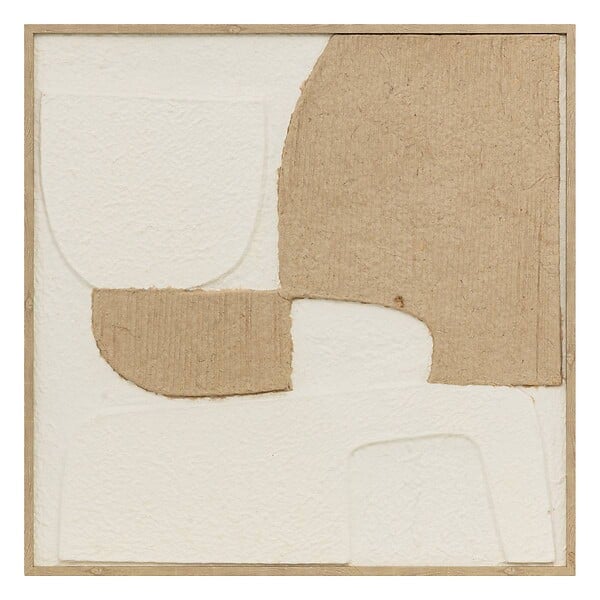 ATMOSPHERA - Déco mural 3D Amari beige 70x70cm - large