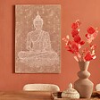 ATMOSPHERA - Toile imprimée Shanka 78x118cm marron - vignette