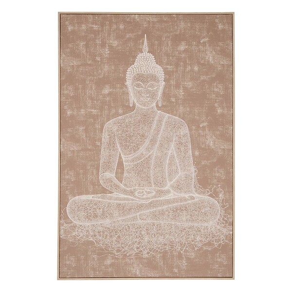 ATMOSPHERA - Toile imprimée Shanka 78x118cm marron - large