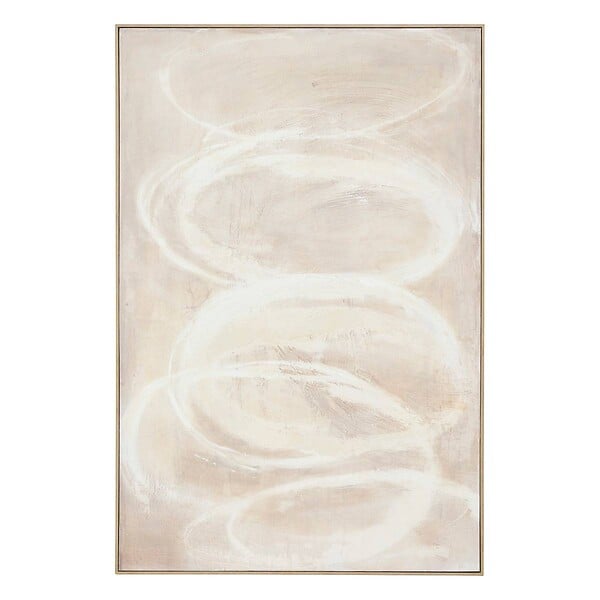 ATMOSPHERA - Toile peinte encadrée Krisna beige 150x100cm - large