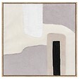 ATMOSPHERA - Déco mural 3D Laurenz blanc et violet 80x80cm - vignette