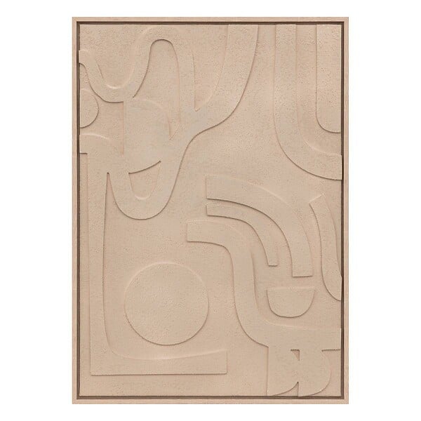 ATMOSPHERA - Déco murale 3D Azra beige 50x70cm - large