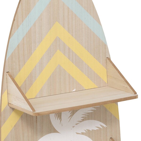 ATMOSPHERA - Étagère murale planche surf "Australie" 112x37cm beige - large
