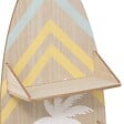 ATMOSPHERA - Étagère murale planche surf "Australie" 112x37cm beige - vignette