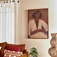 ATMOSPHERA - Toile peinte Aicha 70x100cm - vignette