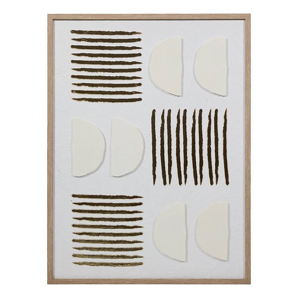 ATMOSPHERA - Toile 3D Nourane 45x60cm blanc - large