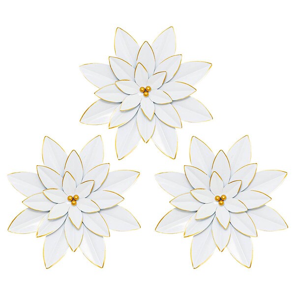 ATMOSPHERA - 3 déco murale "Alya" D24cm - large