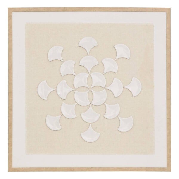 ATMOSPHERA - Toile 3D Houria beige 78x78cm - large