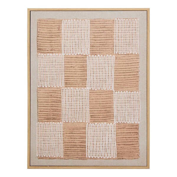 ATMOSPHERA - Toile imprimée Baka 30x40cm marron - large