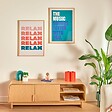 ATMOSPHERA - Affiche encadrée Darius corail 50x70cm - vignette
