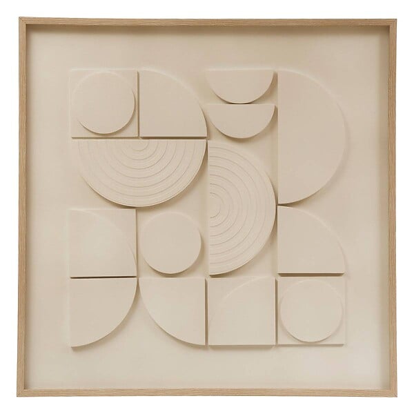 ATMOSPHERA - Toile 3D Catalina blanc 60x60cm - large