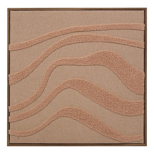 ATMOSPHERA - Toile 3D Noelie 40x40cm rose saumon - large