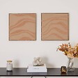 ATMOSPHERA - Toile 3D Noelie 40x40cm rose saumon - vignette