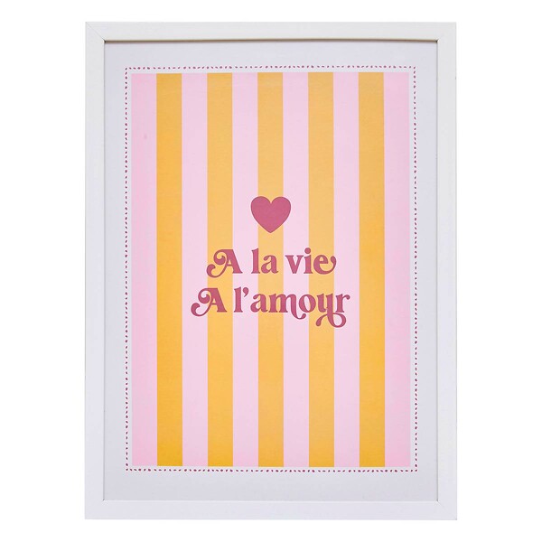 ATMOSPHERA - Affiche encadrée Cheri pêche 30x40cm - large