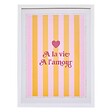 ATMOSPHERA - Affiche encadrée Cheri pêche 30x40cm - vignette