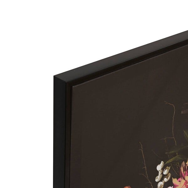 ATMOSPHERA - Toile imprimée encadrée Maribel noir 68x68cm - large