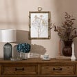 ATMOSPHERA - Déco murale fleurs Jonas bois 46x30cm - vignette