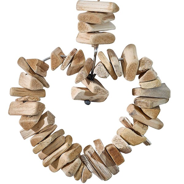 ATMOSPHERA - Décoration murale coeur Agnes H94cm en bois - large
