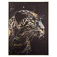 ATMOSPHERA - Toile imprimée encadrée Lupita noir 58x78cm - vignette