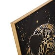 ATMOSPHERA - Toile imprimée encadrée Lupita noir 58x78cm - vignette