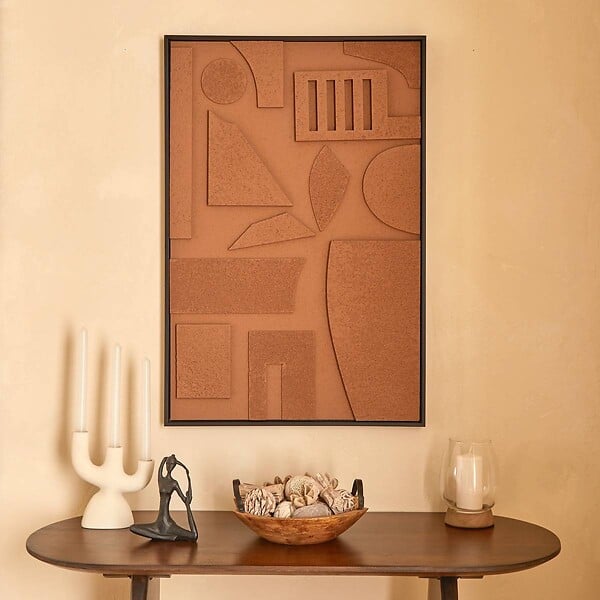 ATMOSPHERA - Toile 3D Jilani marron 60x90cm - large