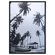 ATMOSPHERA - Affiche encadrée Ayu noir et blanc 70x100cm - vignette