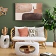 ATMOSPHERA - Toile Colette 75x116cm marron - vignette