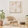 ATMOSPHERA - Toile 3D Bhavik beige 90x90cm - vignette