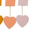 ATMOSPHERA - Déco murale "Arc-en-ciel" en bois & coton 30x20cm - vignette