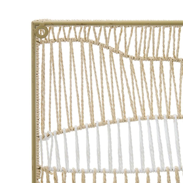 ATMOSPHERA - Décoration murale Henry 80x80cm beige - large