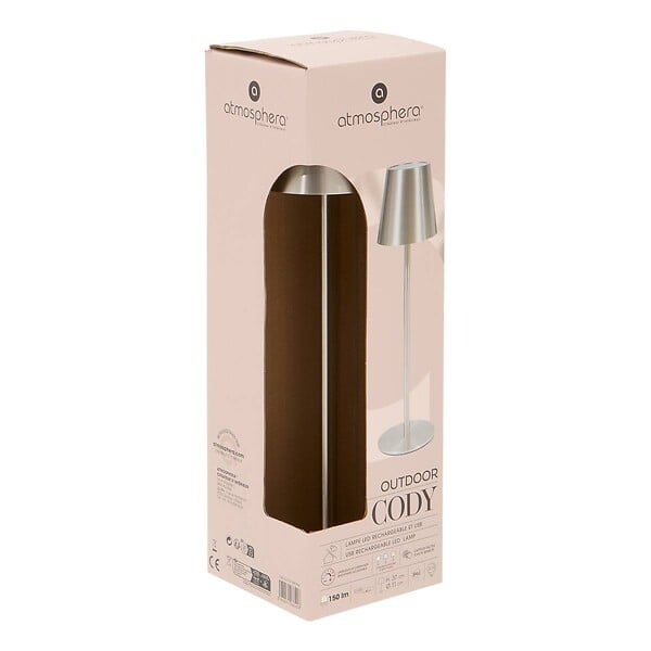 ATMOSPHERA - Lampe d'extérieur Cody H37cm argent - large