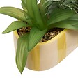 ATMOSPHERA - Plante artificielle Pool en Grès H24cm Orange et Jaune - vignette