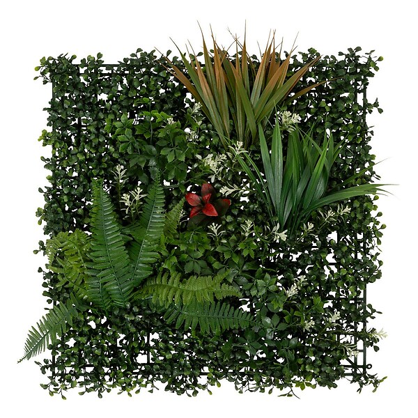 ATMOSPHERA - Carré végétal tropical "Izy" vert 50x50cm - large