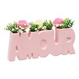 ATMOSPHERA - Composition florale "Amour" Fleur de rose H14cm - vignette