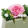 ATMOSPHERA - Composition florale "Amour" Fleur de rose H14cm - vignette