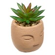 ATMOSPHERA - Plante artificielle Teri 9 cm avec Pot visage - vignette