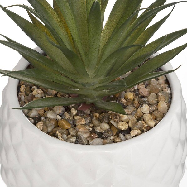 ATMOSPHERA - Plante artificielle "Ananas" - H21 cm - Noir - large