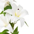 ATMOSPHERA - Tige de 4 lys artificielle "Jago" blanc H80cm - vignette