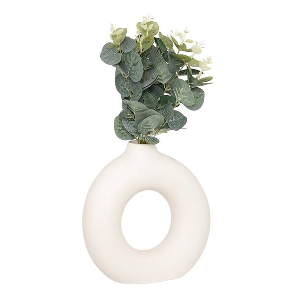 ATMOSPHERA - Composition eucalyptus avec vase "Suza" H37cm - large