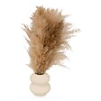 ATMOSPHERA - Composition florale avec vase "Glen" vase en céramique blanc H42cm - vignette