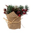 FEERIC LIGHTS & CHRISTMAS - BCH Composition Fleurs Pot Juté - vignette