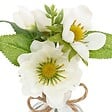 ATMOSPHERA - Composition vase et fleurs artificielles H17cm - vignette