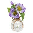 ATMOSPHERA - Composition vase et fleurs artificielles H17cm - vignette