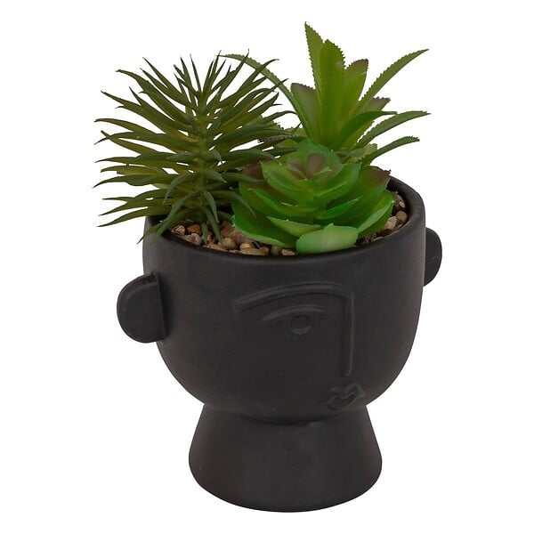 ATMOSPHERA - Plante artificielle "Dusty" H16cm - large