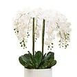 ATMOSPHERA - Fleur Artificielle Hotel H130cm avec Pot Blanc - vignette