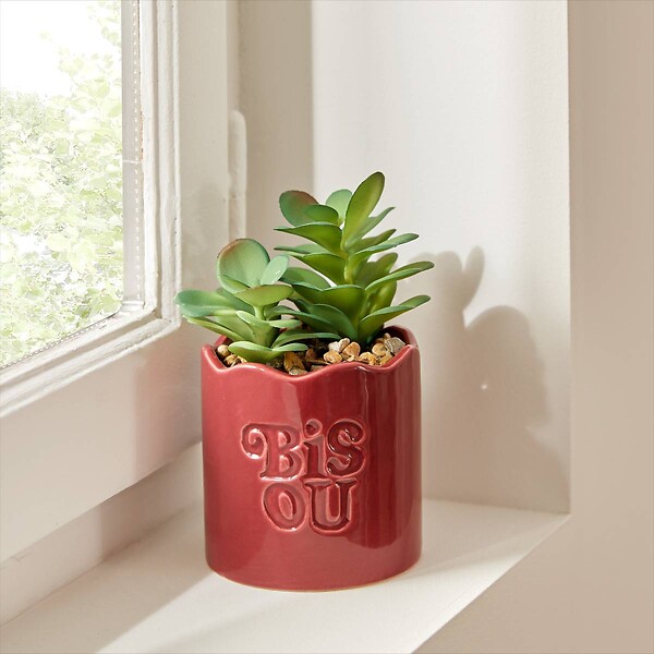 ATMOSPHERA - Plante artificielle en pot Cheri 13x10cm - large