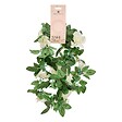 ATMOSPHERA - Guirlande de roses artificielle "Naki" blanc H230cm - vignette